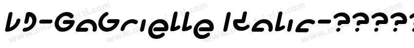 LD-Gabrielle Italic字体转换